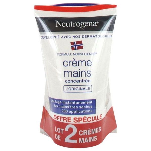 Neutrogena® Formule Norvégienne® Crème Mains Concentrée L'Originale Lot de 2 x 50ml