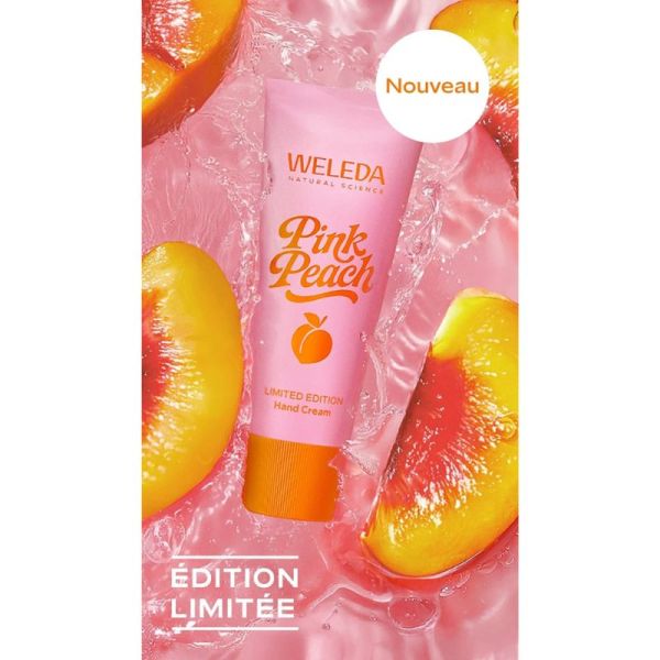 Weleda Crème Mains Pink Peach 50 ml - Édition Limitée