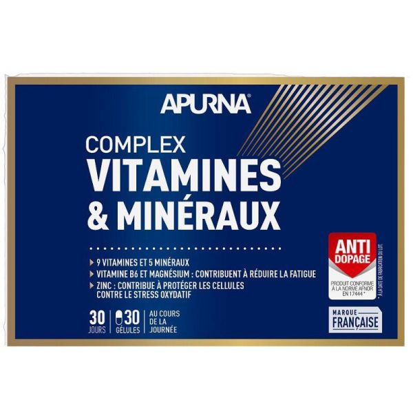 Apurna Complex Vitamines & Minéraux - 30 Gélules