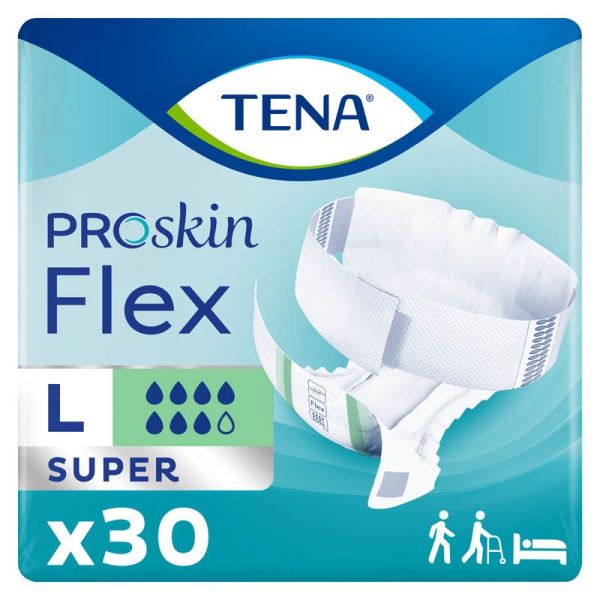 Tena Flex ProSkin Super - Taille L - 30 protections