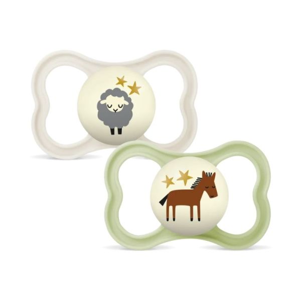 Mam Supreme Nuit 2 Sucettes Phosphorescentes - 18 mois et +