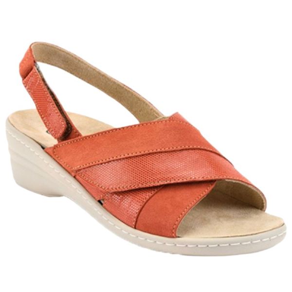 Gibaud CHUT Maresca Terracota - Chaussures Confort Femme Pieds Déformés