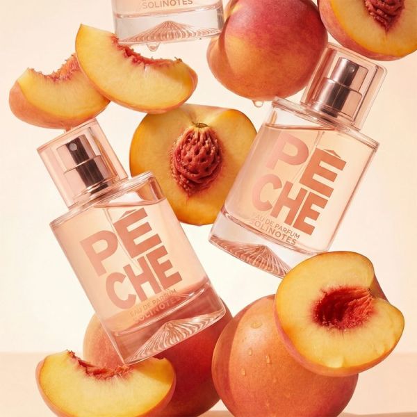 Solinotes Eau de Parfum Pêche 50 ml – Fragrance stimulante et gourmande florientale