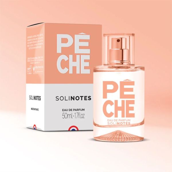 Solinotes Eau de Parfum Pêche 50 ml – Fragrance stimulante et gourmande florientale