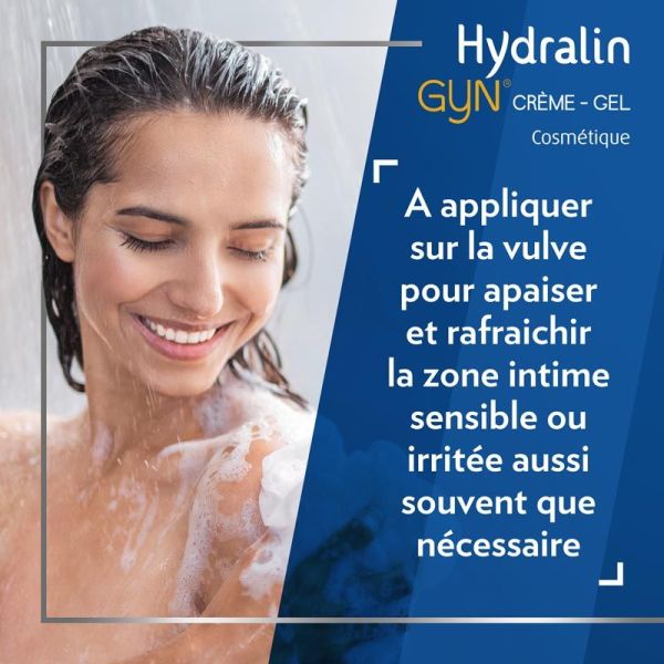 Hydralin Gyn Crème-Gel Apaisante - 15 g - Soin Intime Apaisant & Rafraîchissant