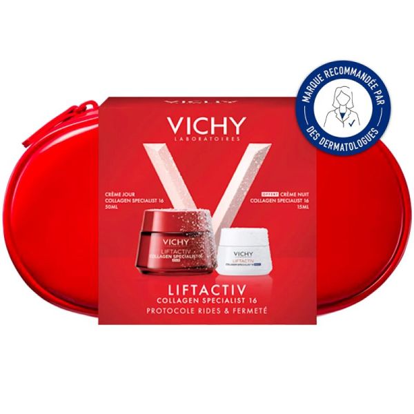 Vichy Coffret Liftactiv Collagen Specialist - Crème Jour Anti-Rides 50ml + Crème Nuit 15ml OFFERTE