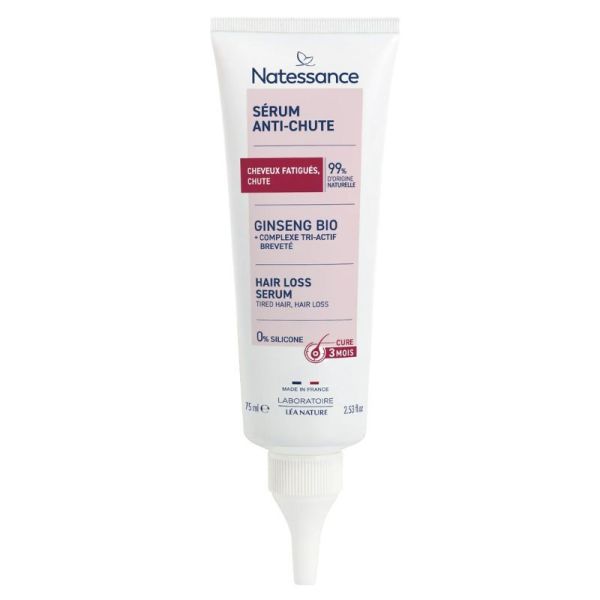 Natessance Sérum Capillaire Anti-Chute Bio Force, Repousse & Protection - 75ml