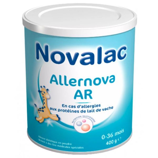 Novalac Allernova AR 400g - Lait pour Nourrissons de 0 à 36 Mois - Allergie au Lait de Vache