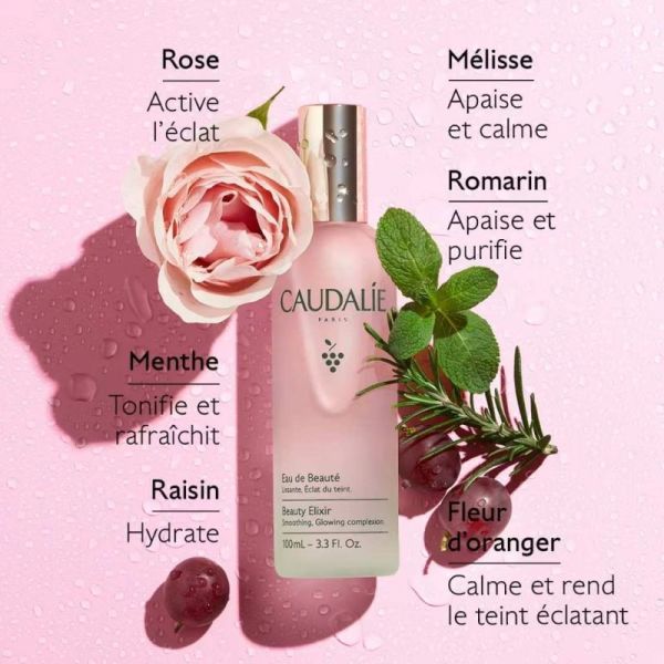 Caudalie Eau de Beauté 100ml - Brume qui ravive l'éclat du teint