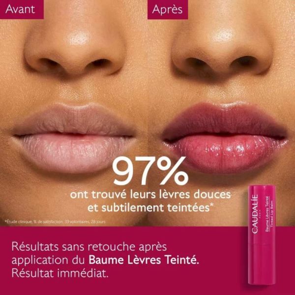 Caudalie Vinothérapist Baume à Lèvres Teinté 4,5g - Nourrit et sublime lèvres et joues