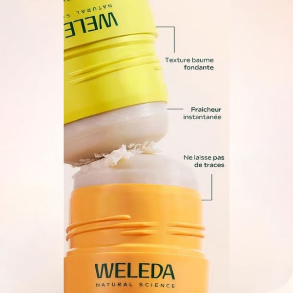 Weleda Déodorant Stick Rechargeable Fleur d'Oranger - Protège efficacement et naturellement contre les odeurs pendant 24h