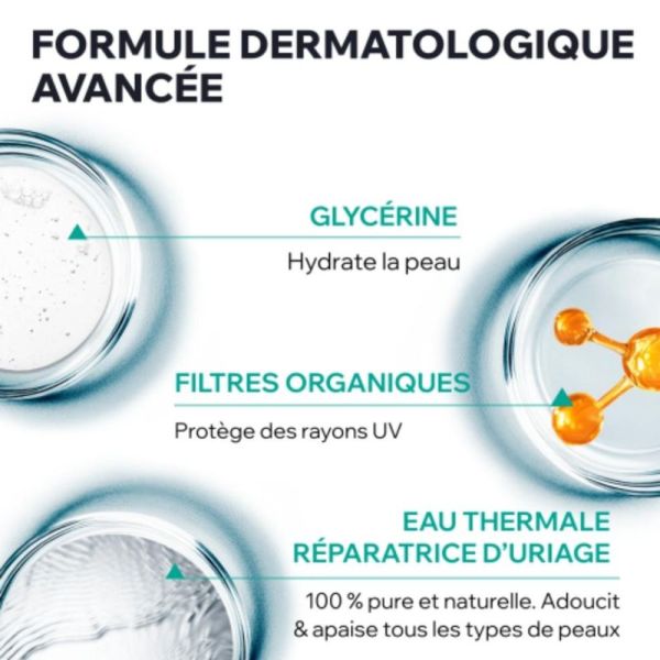 Uriage Hyséac Fluide Matifiant SPF50+ 50 ml - Protection solaire pour peaux mixtes à grasses