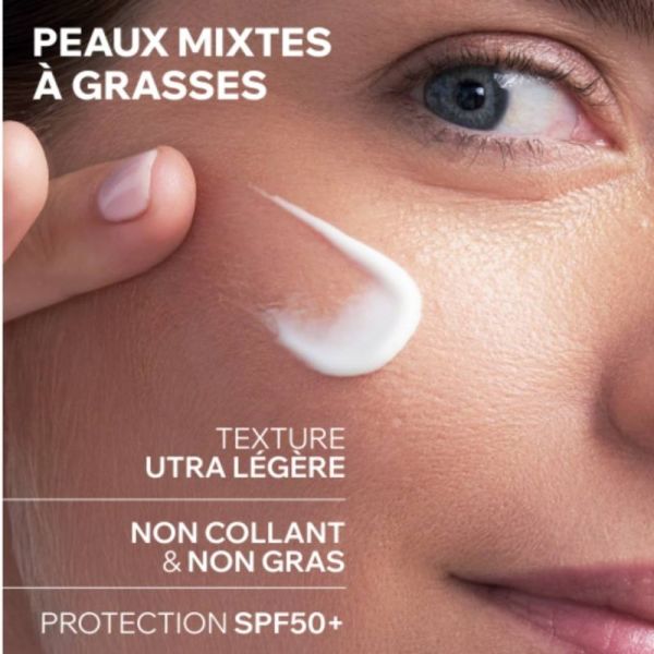 Uriage Hyséac Fluide Matifiant SPF50+ 50 ml - Protection solaire pour peaux mixtes à grasses