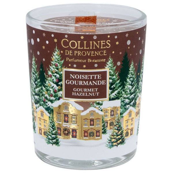 Collines de Provence Bougie de Noël - Parfum Noisette Gourmande - 75 g