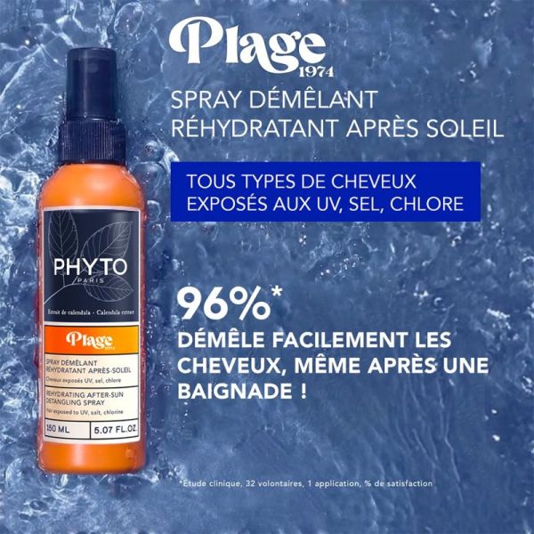 Phyto Spray Démêlant Réhydratant Après-Soleil 150ml – Hydratation et brillance