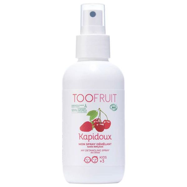 Toofruit Kapidoux Spray Démêlant Cheveux - 125ml - Démêle et adoucit les cheveux des enfants