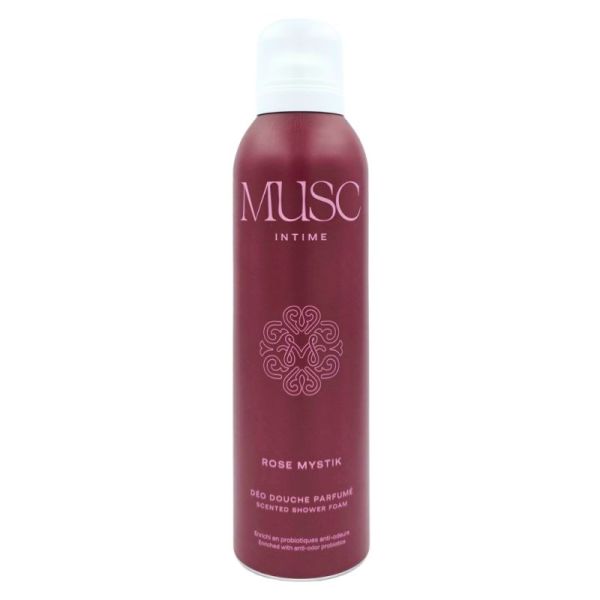 Musc Intime Rose Mystik Déo Douche Parfumé 200 ml - Mousse douche parfumée pour l'hygiène intime au quotidien