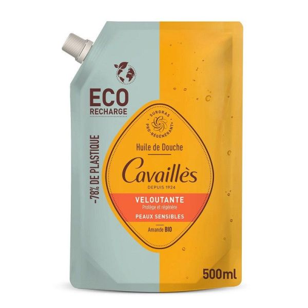 Rogé Cavaillès Éco Recharge Huile de Douche Veloutante Peaux Sensibles - 500ml