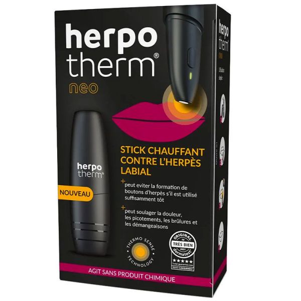 Arkopharma Herpotherm Neo Stylo chauffant - Soin Herpès Labial & Boutons de Fièvre - 1 Stylo