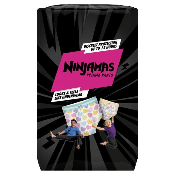 Pampers Ninjamas Sous-Vêtement de Nuit Absorbant Fille 4-7 Ans – Discrétion et protection