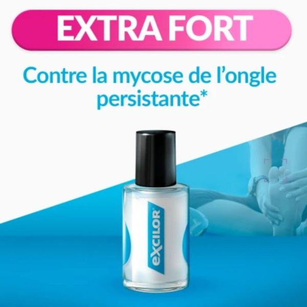 Cooper Excilor Forte Traitement de la Mycose de l'Ongle Antifongique - 30ml + Coupe Ongles
