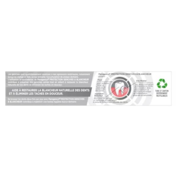Parogencyl Dentifrice Protection Gencives & Blancheur 75ml - Préservation des gencives saines et restauration de la blancheur naturel