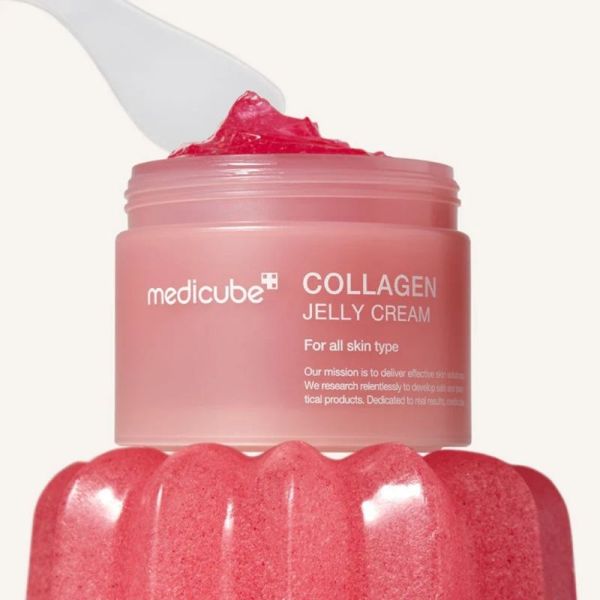 Medicube Collagen Jelly Cream 50 ml - Crème gel visage hydratante, raffermissante et repulpante au collagène