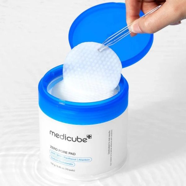Medicube Zero Pore Pad 2.0 155g (70 unités) - Compresses toniques exfoliantes et resserrantes de pores