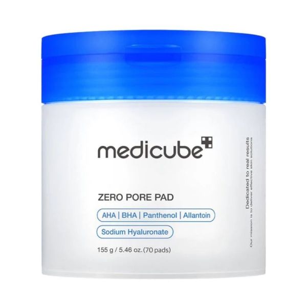 Medicube Zero Pore Pad 2.0 155g (70 unités) - Compresses toniques exfoliantes et resserrantes de pores