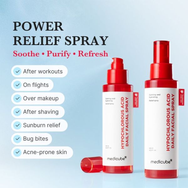 Medicube Spray Apaisant Puissant à l’Acide Hypochloreux 125ml – Peaux acnéiques