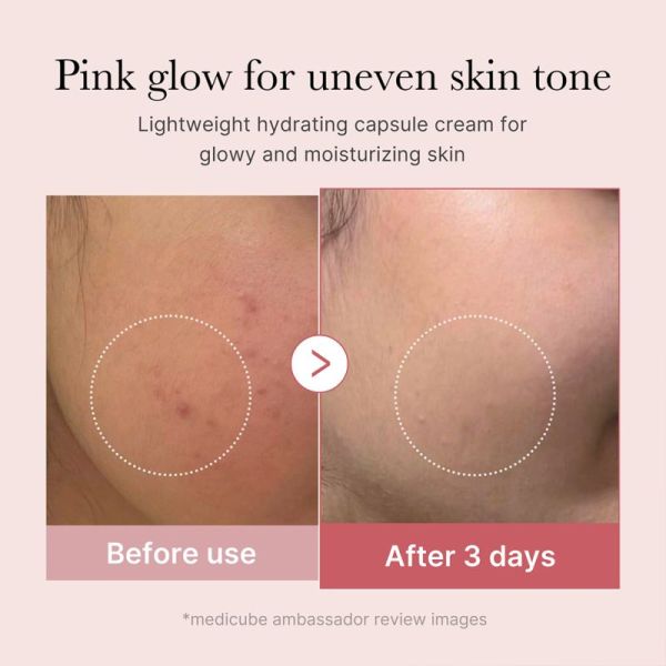 Medicube Crème Capsule Collagène Rose PDRN 55g – Éclat et fermeté