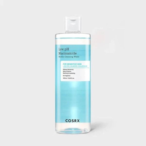 COSRX Low pH Niacinamide Micellar Cleansing Water 400ml - Eau micellaire apaisante et régulatrice de sébum