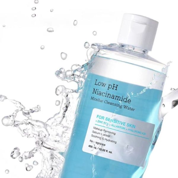 COSRX Low pH Niacinamide Micellar Cleansing Water 400ml - Eau micellaire apaisante et régulatrice de sébum