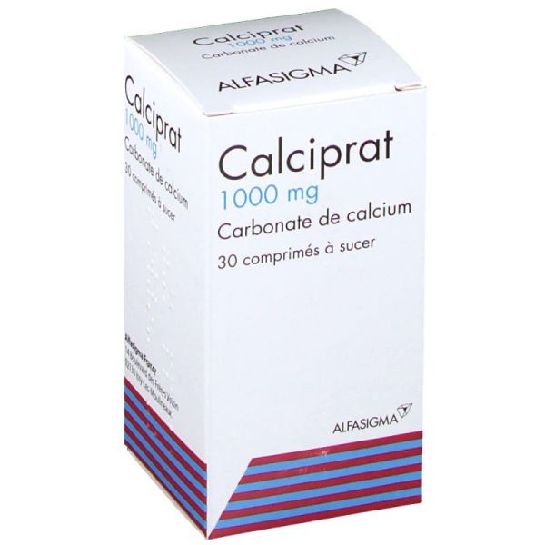 Calciprat 1000mg 30 comprimés à sucer