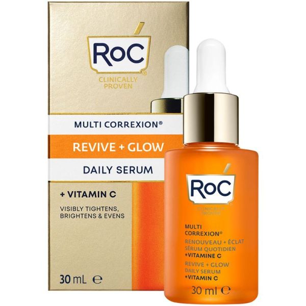 RoC Multi Correxion Renouveau + Éclat Sérum Quotidien 30 ml – Anti-âge et booster de teint