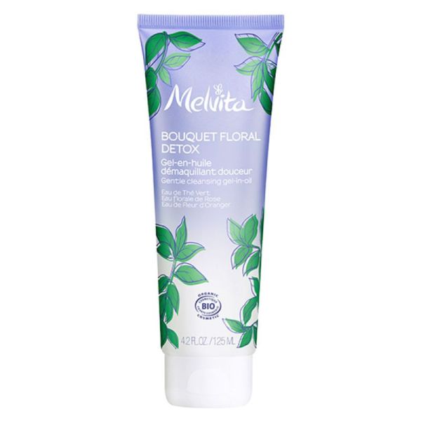 Melvita Bouquet Floral Détox Gel en Huile Démaquillant Douceur Bio 150ml