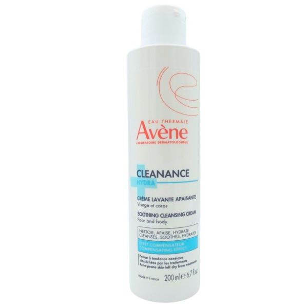 Avène Cleanance Hydra Crème Lavante Apaisante 200 ml - Hygiène peaux desséchées