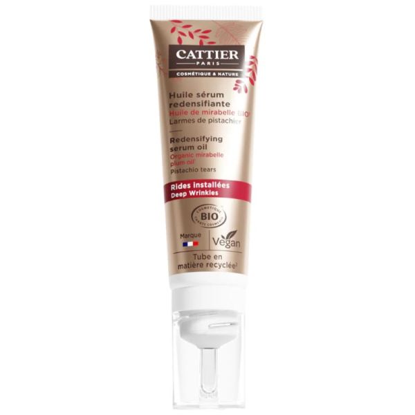 Cattier Huile Sérum Redensifiante Bio 30ml – Fermeté et éclat