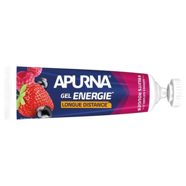 Apurna Énergie Longues Distances - 35g - Goût Fruits Rouges - Gel Energétique