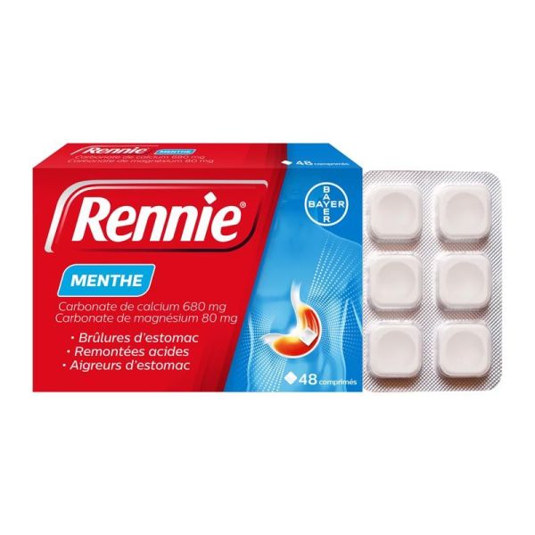 Rennie Menthe 48 comprimes