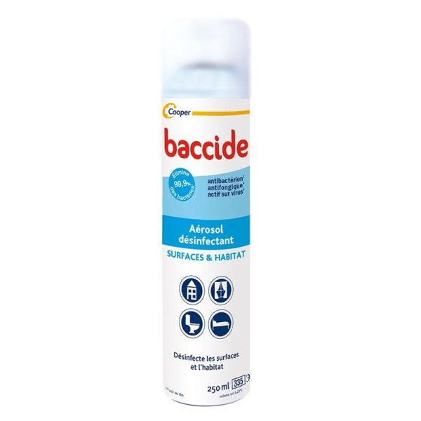 Baccide Aérosol Désinfectant Surfaces & Habitat - 250ml