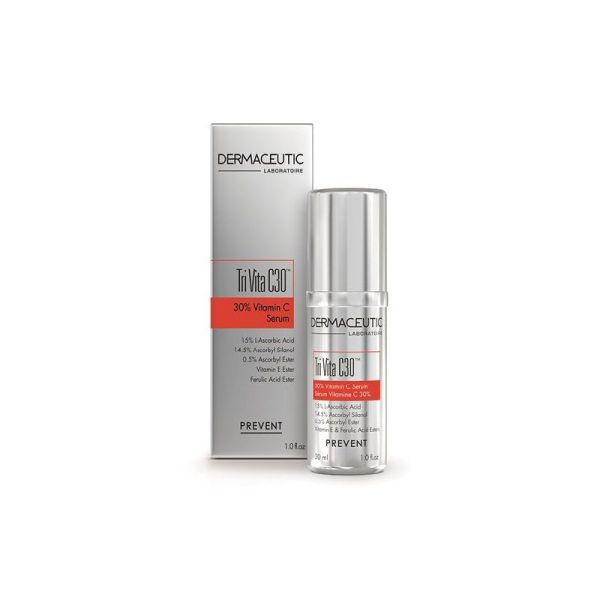 Dermaceutic Tri Vita C30 Serum Haute Definition Vitamine C 30% 30 ml - Anti Radicaux Libres Vegan