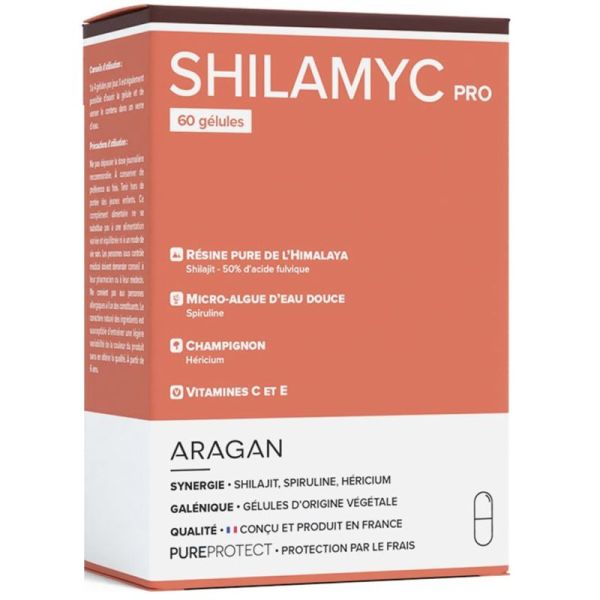 Aragan Shilamyc Pro - 60 gélules - Vitalité, clarté mentale et soutien des défenses naturelles