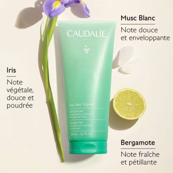 Caudalie Gel Douche Eau des Vignes 200 ml - Fraîcheur pétillante et douceur