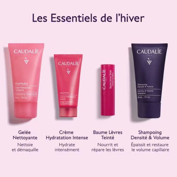 Caudalie Trousse Hiver Vos Essentiels Beauté - Coffret soins voyage