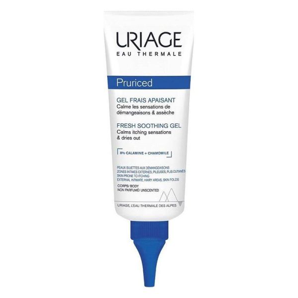 Uriage Pruriced Gel Frais Apaisant - 100 ml - Soin Anti-Démangeaisons Zones Sensibles