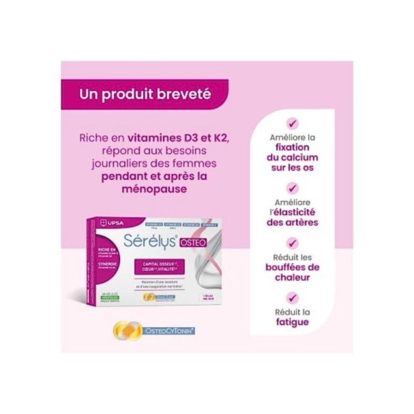 Sérélys Sérélys OSTEO 30 gélules – soutien de la santé osseuse