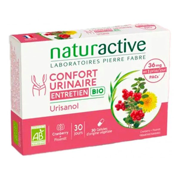 Naturactive Urisanol Bio Entretien - Confort Urinaire - 30 Gélules