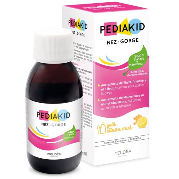Pédiakid Sirop Nez-Gorge 125 ml – Dégager et apaiser les voies respiratoires