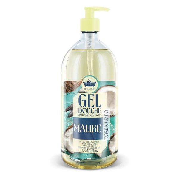 Les Petits Bains De Provence Gel Douche Malibu Tonka Coco 1L – Évasion et gourmandise